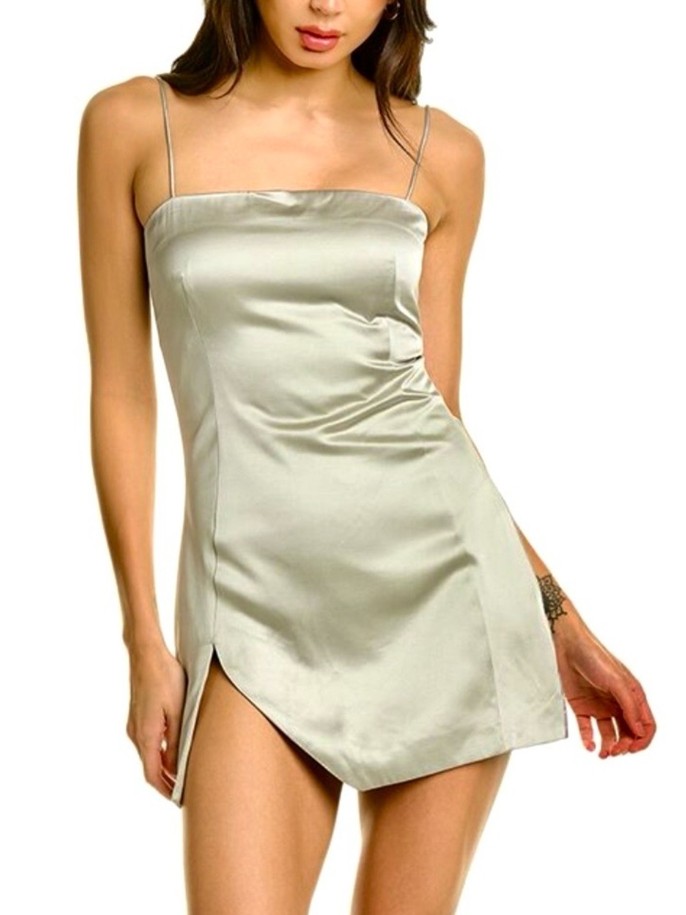 Atoir Satin Strapless Mini Dress